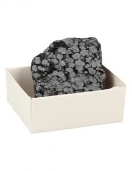 1 Sneeuwvlok Obsidiaan in Doosje 25-40mm